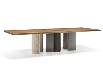 VERO - ESA MIX - Rectangular solid wood table by Arte Brotto - view 2